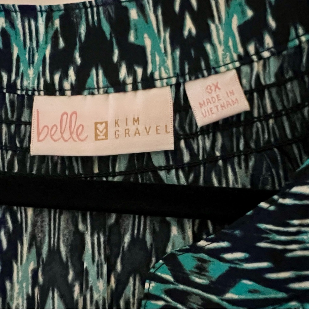 Kim Gravel Blue Patterned Top - Picture 2 of 6
